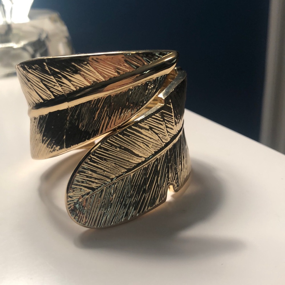 Gold Feather Bracelet